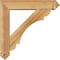 Ekena Millwork Olympic Arts and Crafts Rough Sawn Bracket w/ Offset Brace, Western Red Cedar, 6"W x 26"D x 26"H BKT0604X26X26OLY03RWR - alternate 3